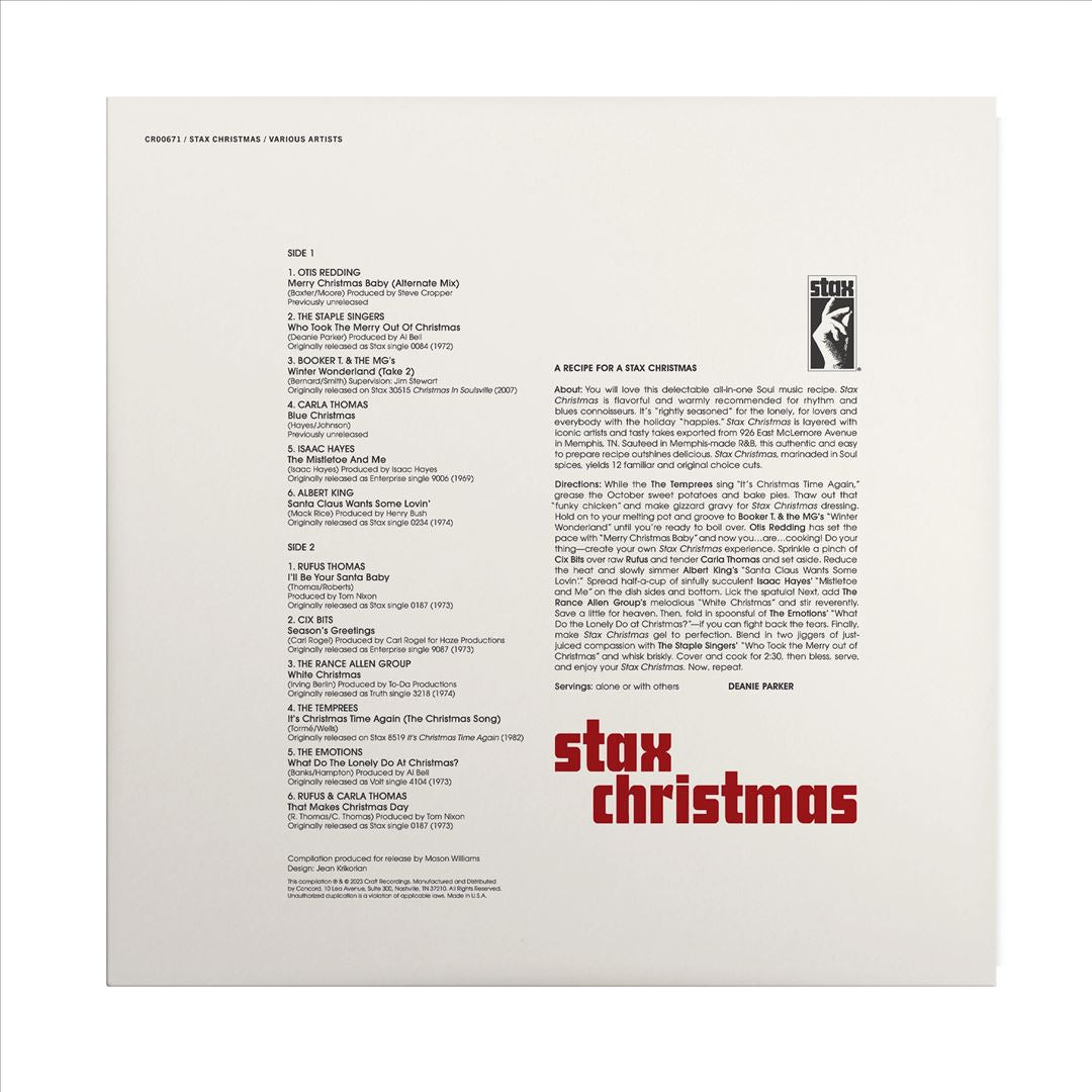 Stax Christmas cover art