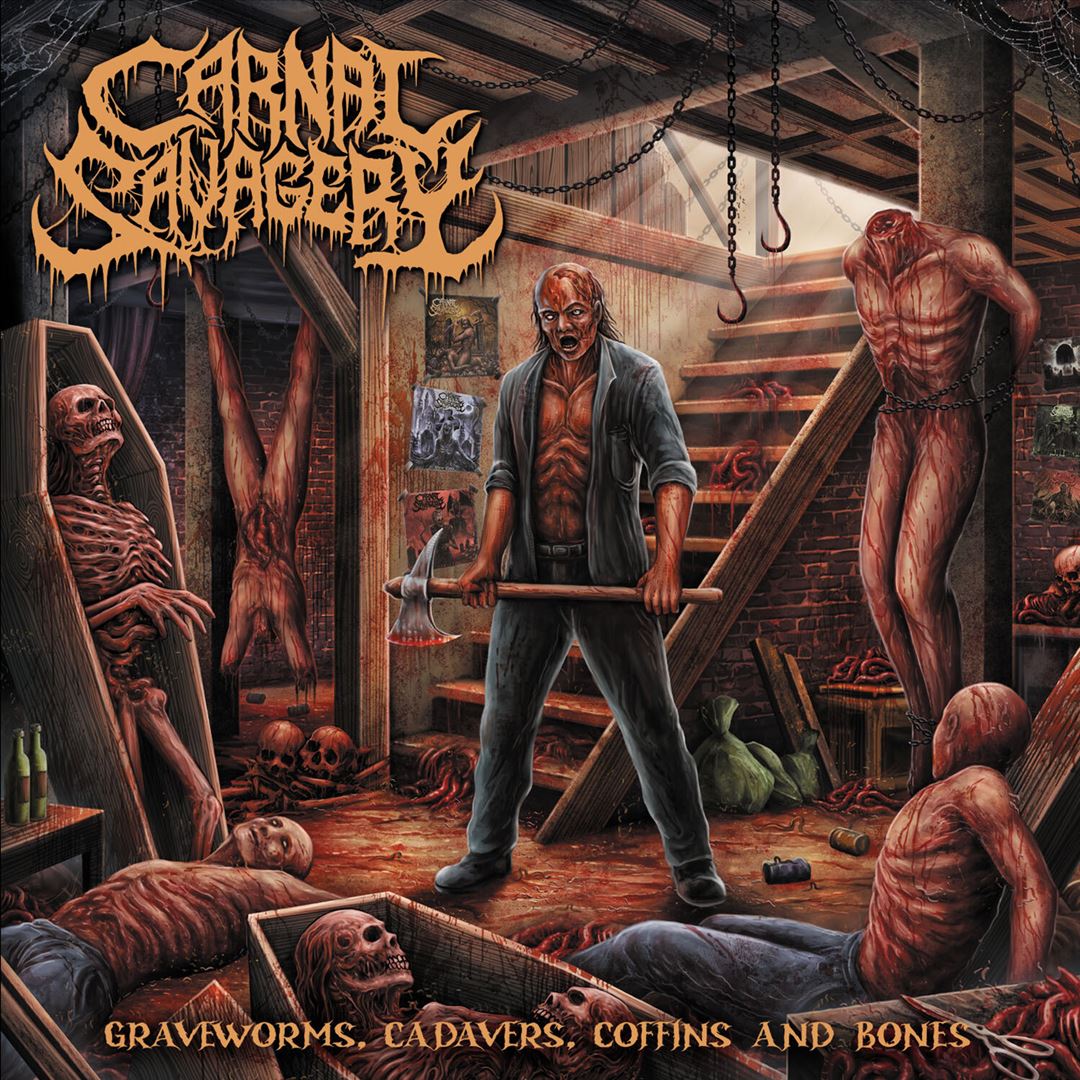 Graveworms Cadavers Coffins & Bones cover art