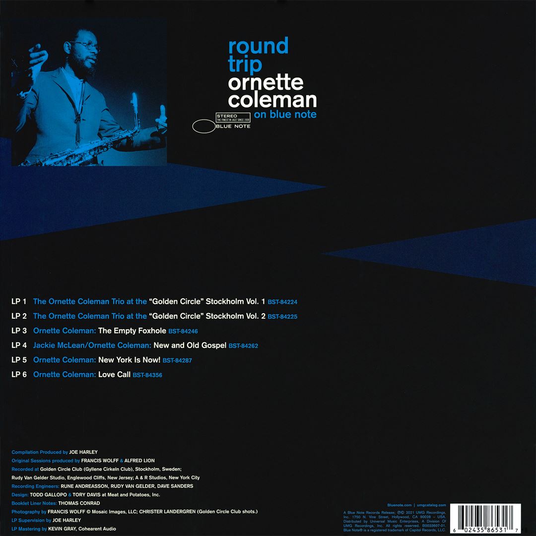 Round Trip: Ornette Coleman on Blue Note cover art