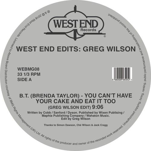 West End Edits: Greg Wilson cover art