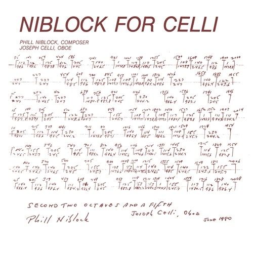 Niblock for Celli/Celli Plays Niblock cover art