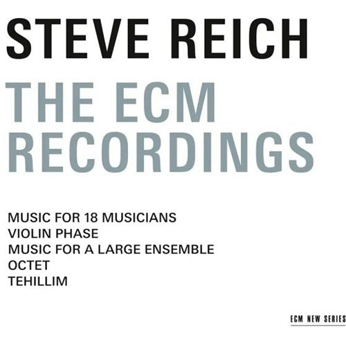Steve Reich Recordings on ECM cover art