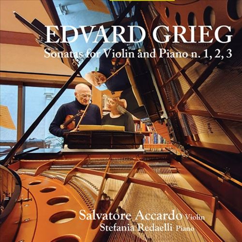 Edward Grieg: Sonatas for Violin and Piano n. 1, 2, 3 cover art