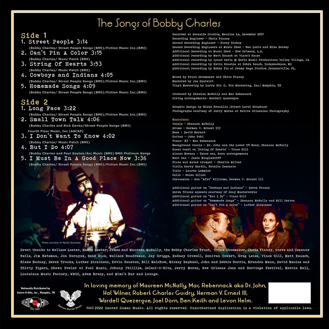 Small Town Talk (Songs of Bobby Charles) cover art