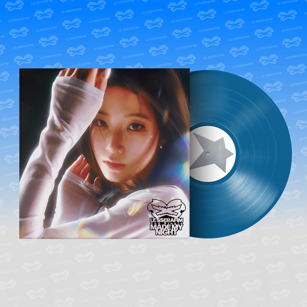 LE SSERAFIM 2nd Single Album 'Made My Night' Vinyl [SKY BLUE Ver.] cover art