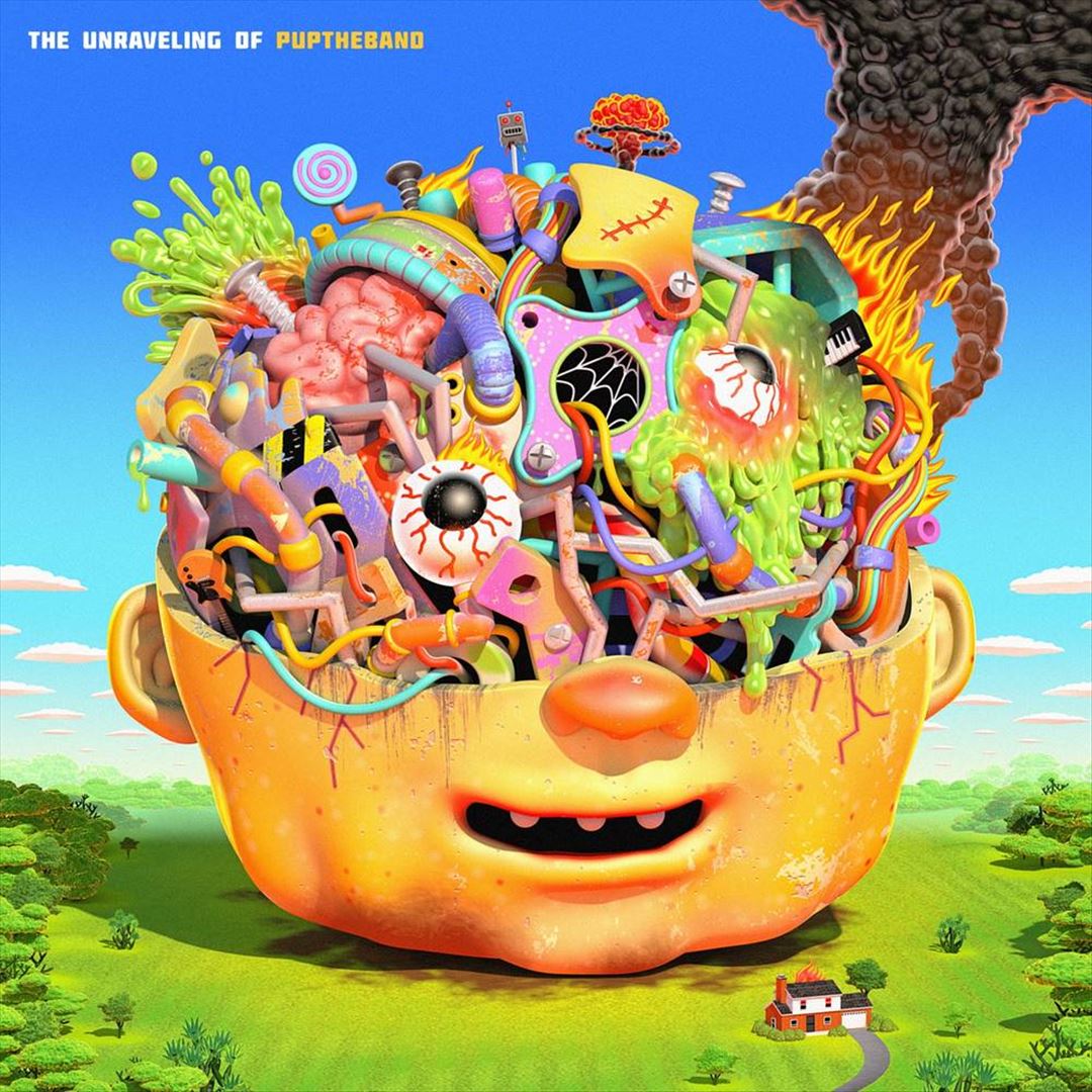 UNRAVELING OF PUPTHEBAND [Neon Coral/Black Smush LP] cover art