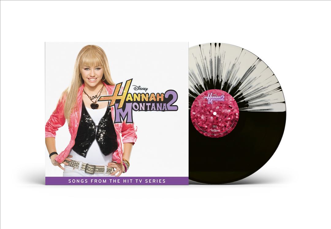 Hannah Montana 2: Meet Miley Cyrus [Split Black/White Splatter LP] cover art