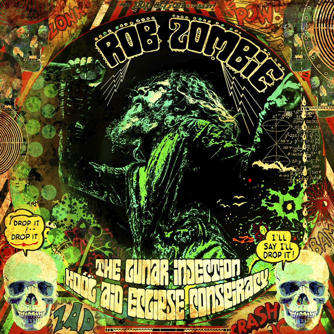 The Lunar Injection Kool Aid Eclipse Conspiracy [Blue In Bottle Green With Black And Bone Splatter Vinyl] cover art
