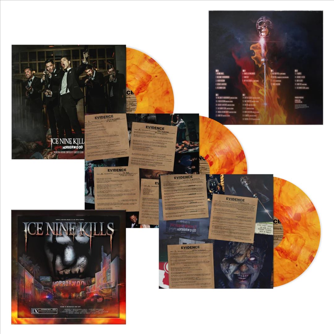Welcome To Horrorwood: Under Fire [Deluxe Edition] [Orange/Red Splatter 3 LP] cover art