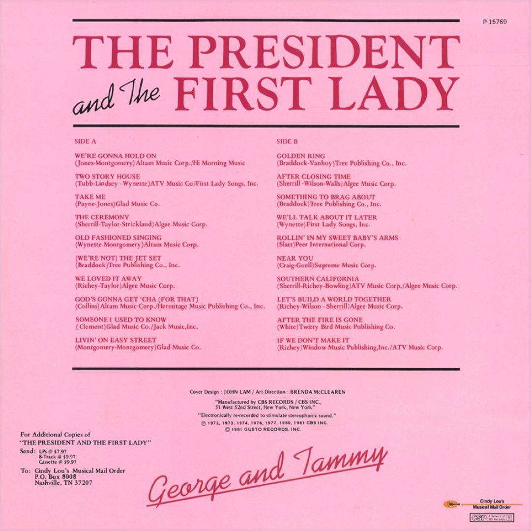 President & The First Lady cover art