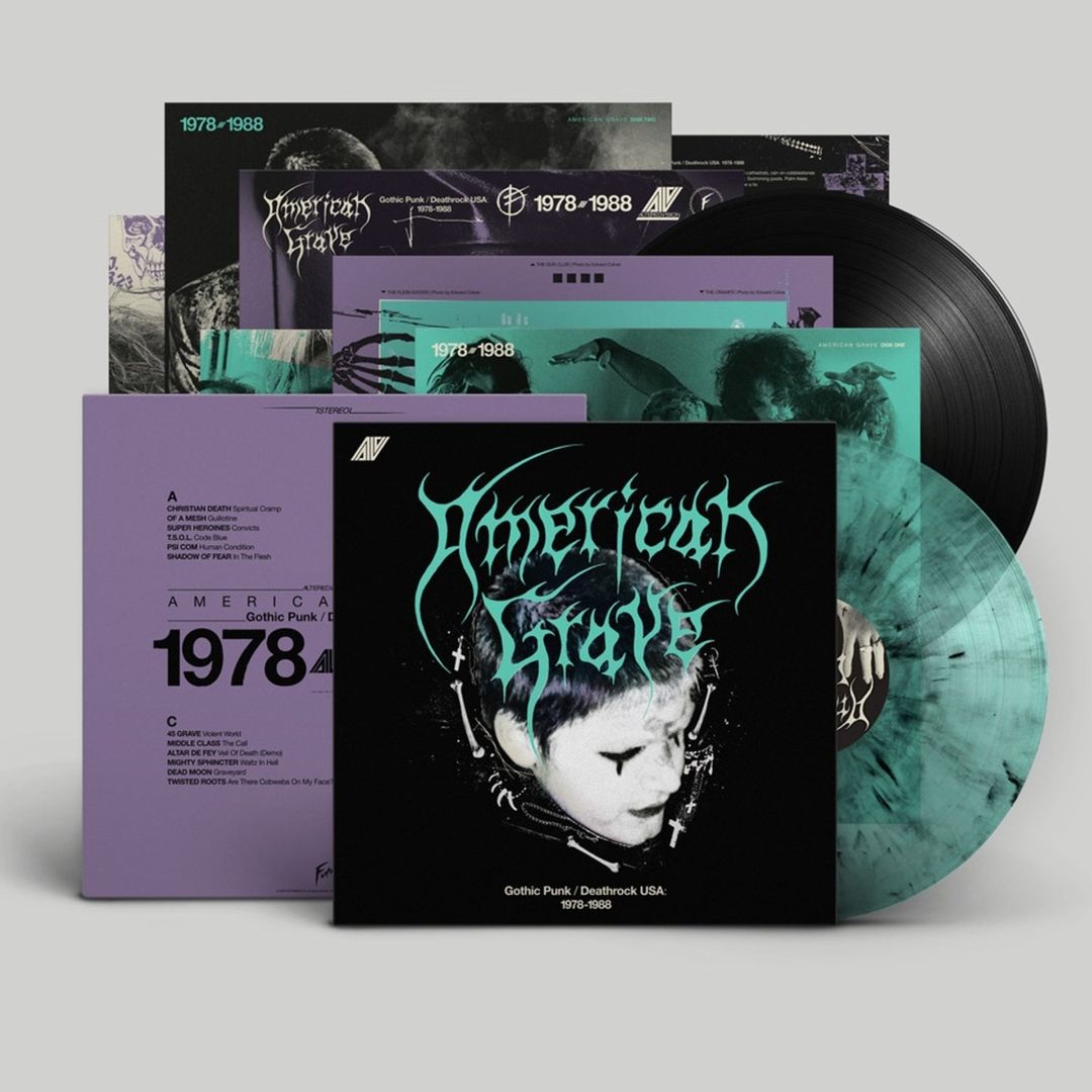 American Grave [Gothic Punk/Deathrock USA: 1978-1988] ['Splintered Tomb' Colored Vinyl] cover art