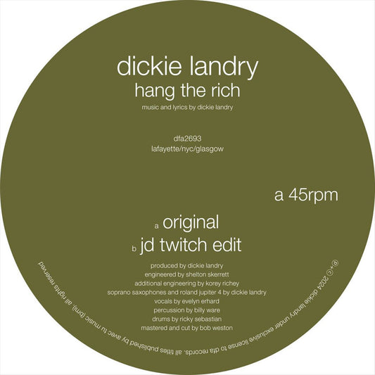 Hang the Rich cover art