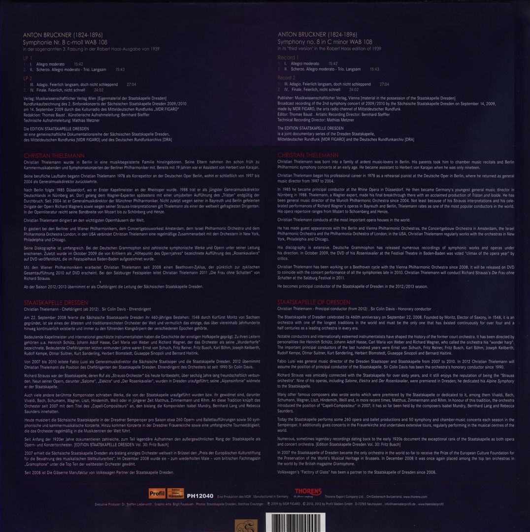 Bruckner: Symphony No. 8 cover art