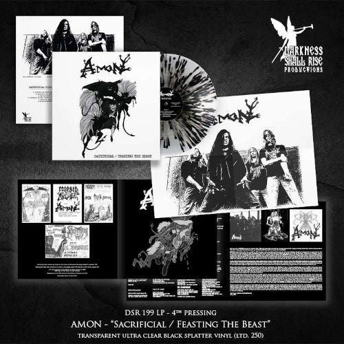 Sacrificial/Feasting the Beast [Clear & Black Splatter Vinyl] cover art