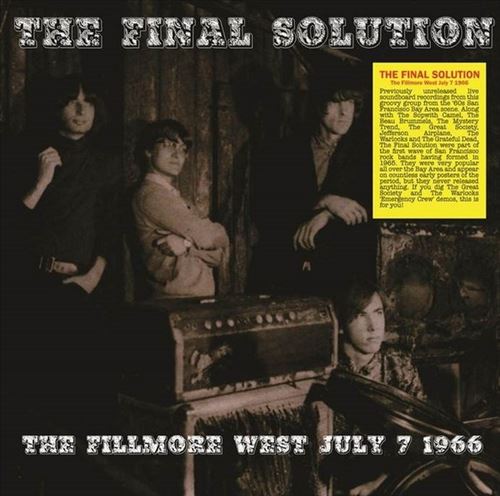 Fillmore West, July 7 1966 cover art