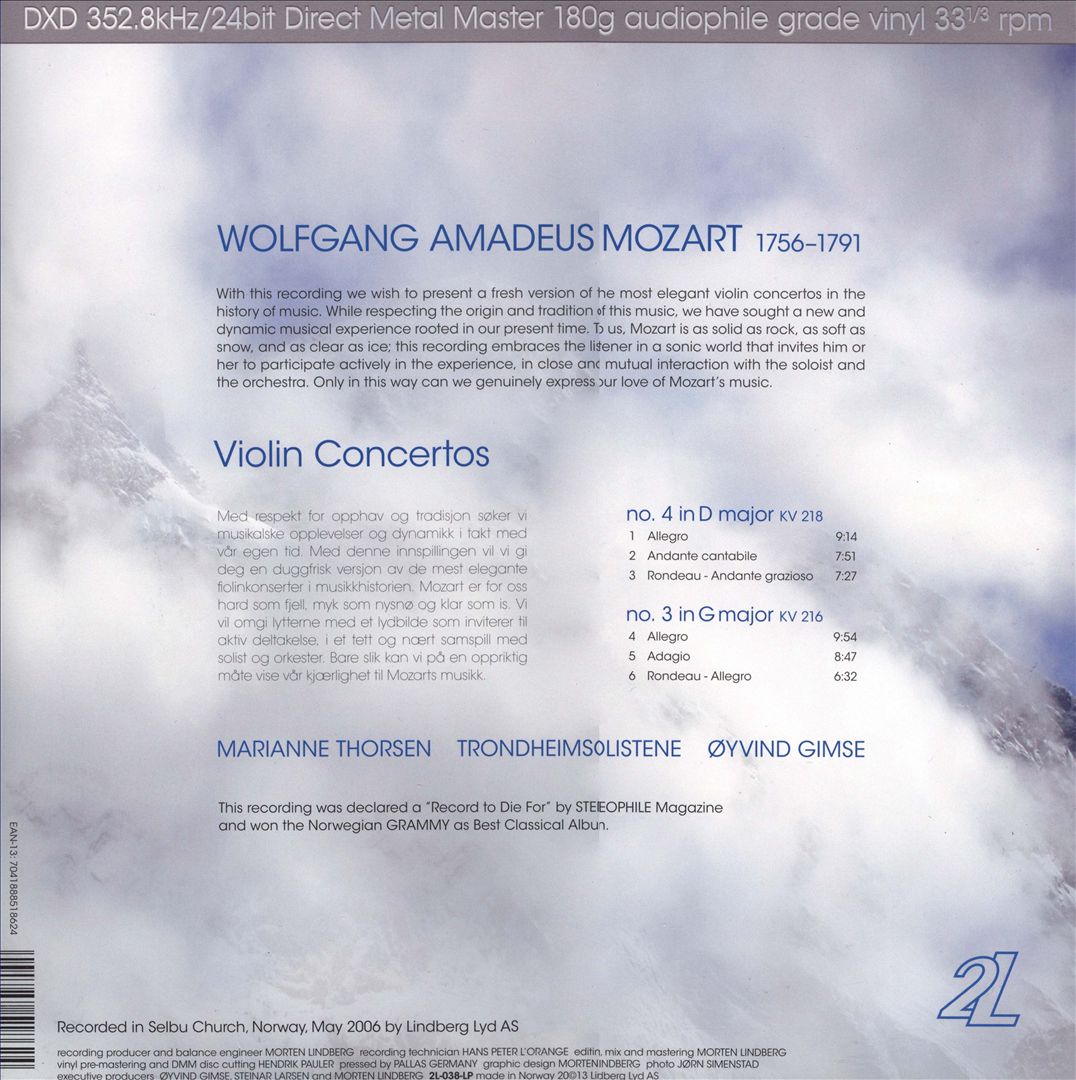 Mozart: Violin Concertos cover art