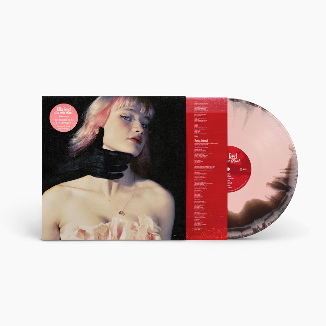 IT'S NOT REAL [Black & Pink Vinyl] cover art