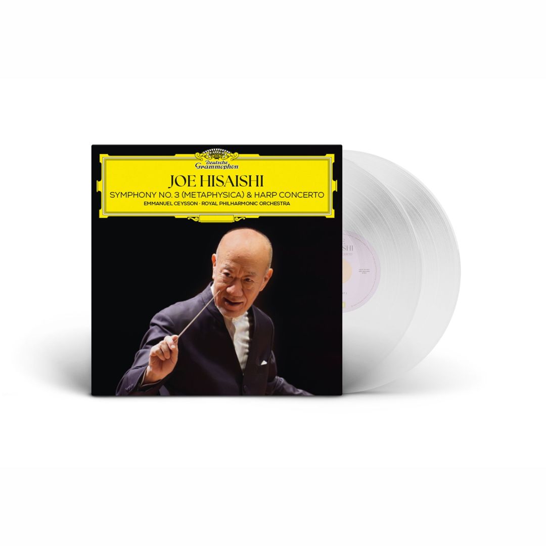 Joe Hisaishi: Symphony 3 (Metaphysica) & Harp Concerto [Crystal Clear Vinyl] cover art
