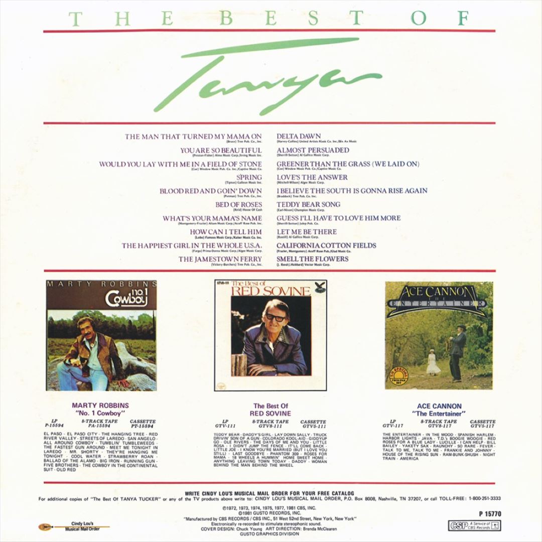 Best of Tanya Tucker [Gusto] cover art