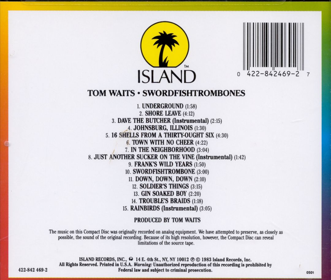 Swordfishtrombones [180 Gram Vinyl] cover art