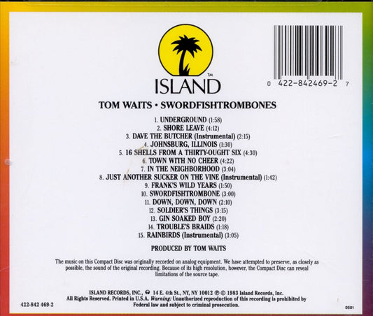 Swordfishtrombones [180 Gram Vinyl] cover art