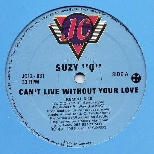Can't Live Without Your Love cover art