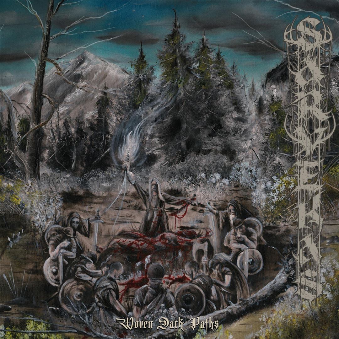 Woven Dark Paths (Limited Sea Blue/Grey Vinyl cover art