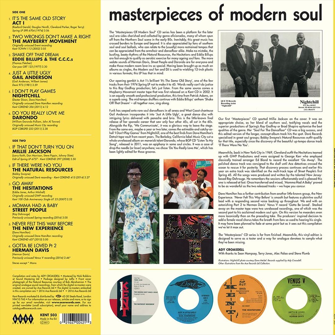 Masterpieces of Modern Soul [2016] cover art