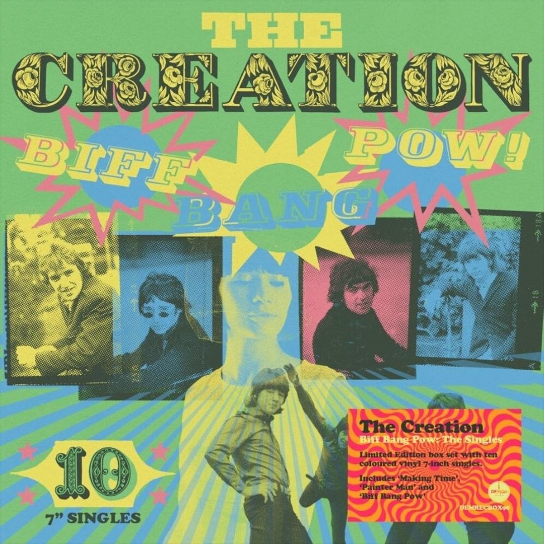 Biff Bang Pow: The Creation Singles Box - Boxset Includes Ten Colored 7-Inch Vinyl Singles in Five Gatefold Digipak Slee cover art