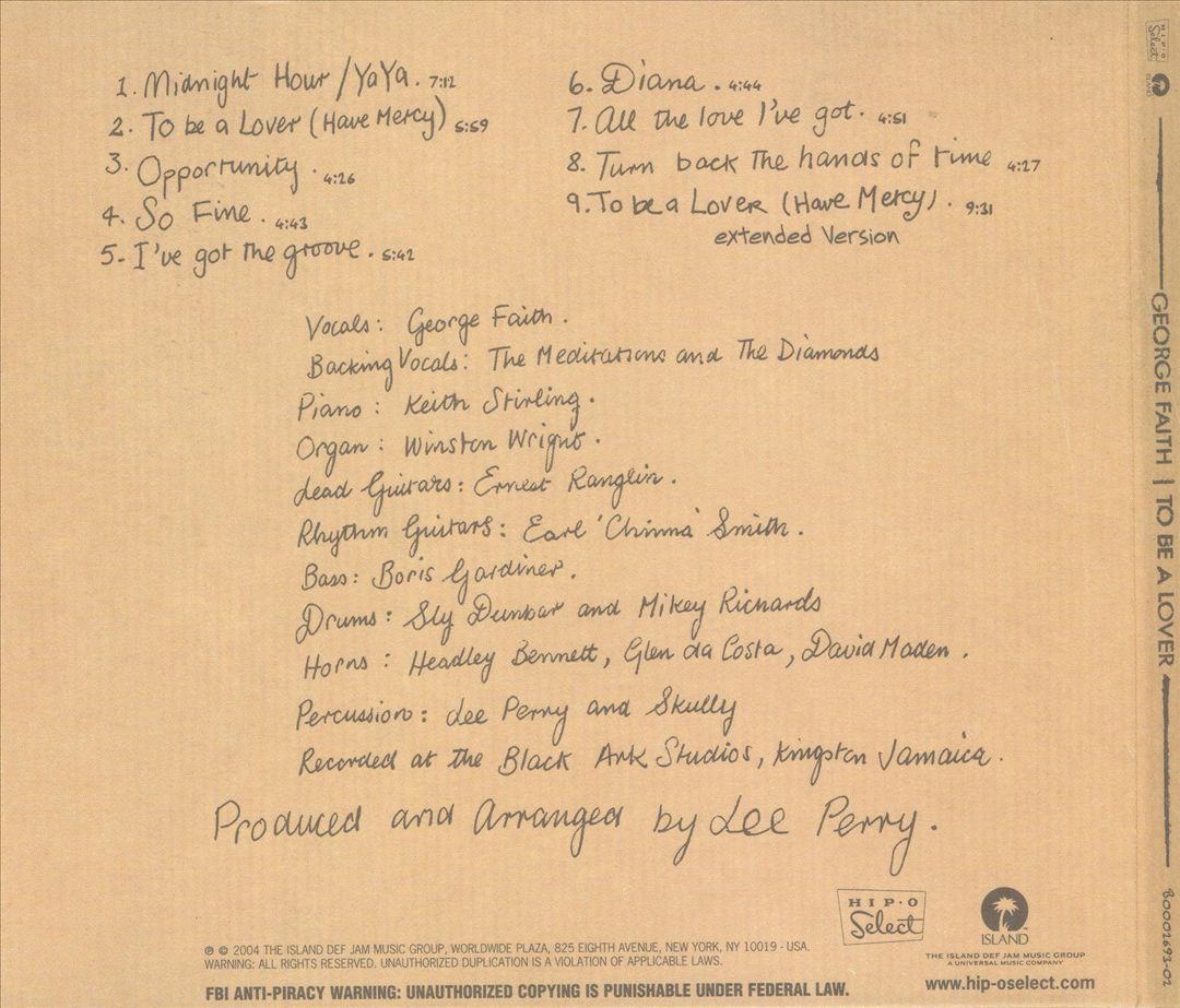 To Be a Lover [Bonus Track] cover art