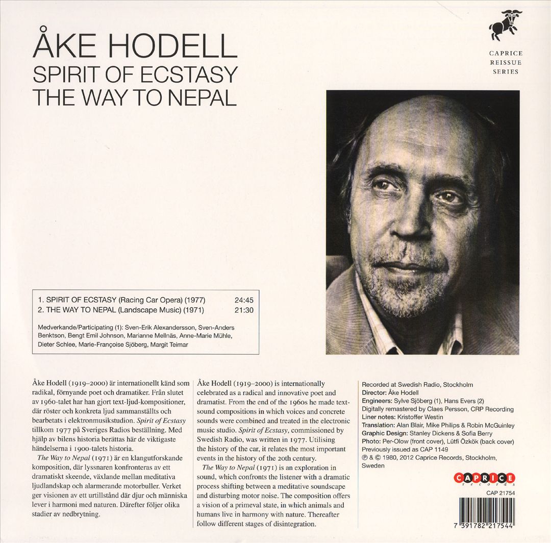 Åke Hodell: Spirit of Ecstasy; The Way to Nepal cover art