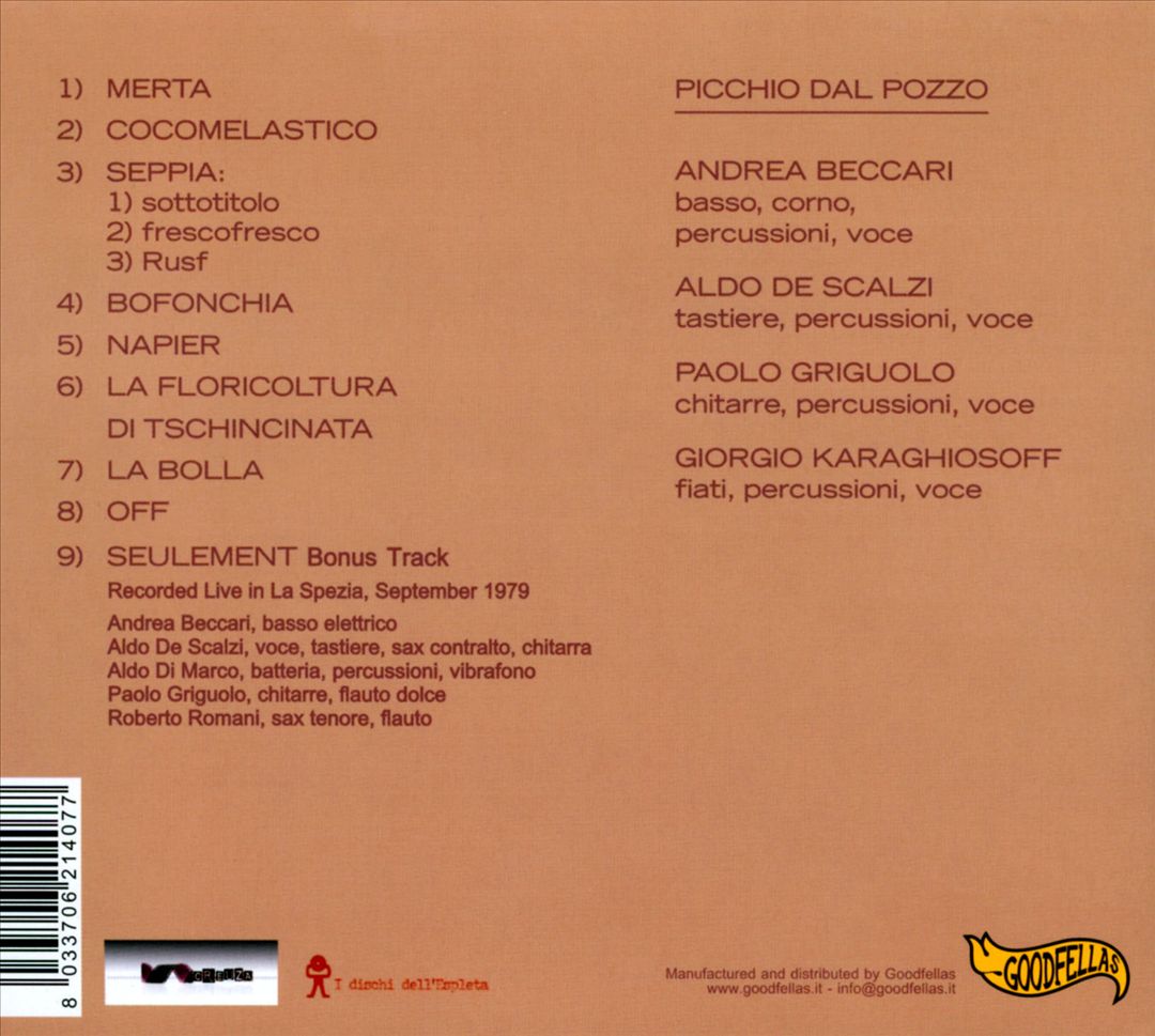 Picchio dal Pozzo cover art