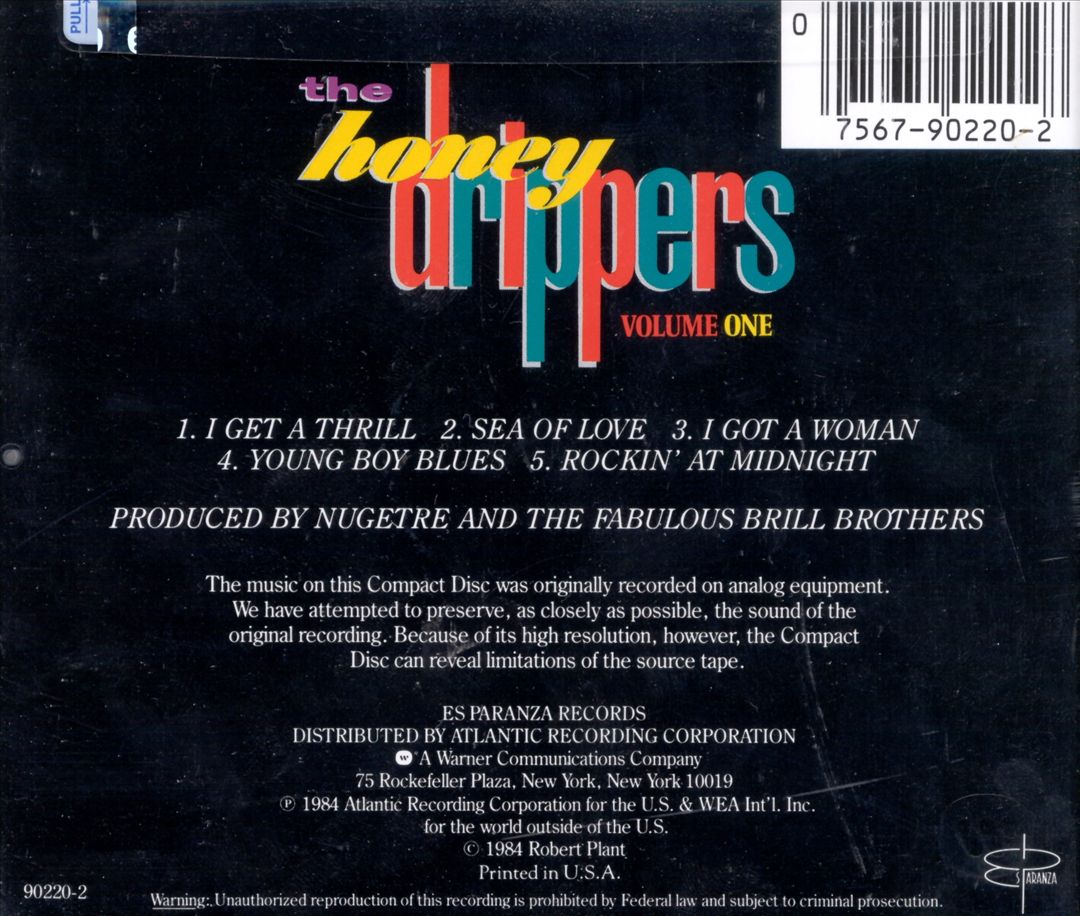 Honeydrippers, Vol. 1 cover art