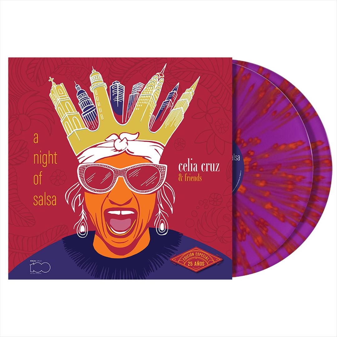 Night of Salsa [25th Anniversary Edition] [180g Magenta Splatter 2 LP] cover art