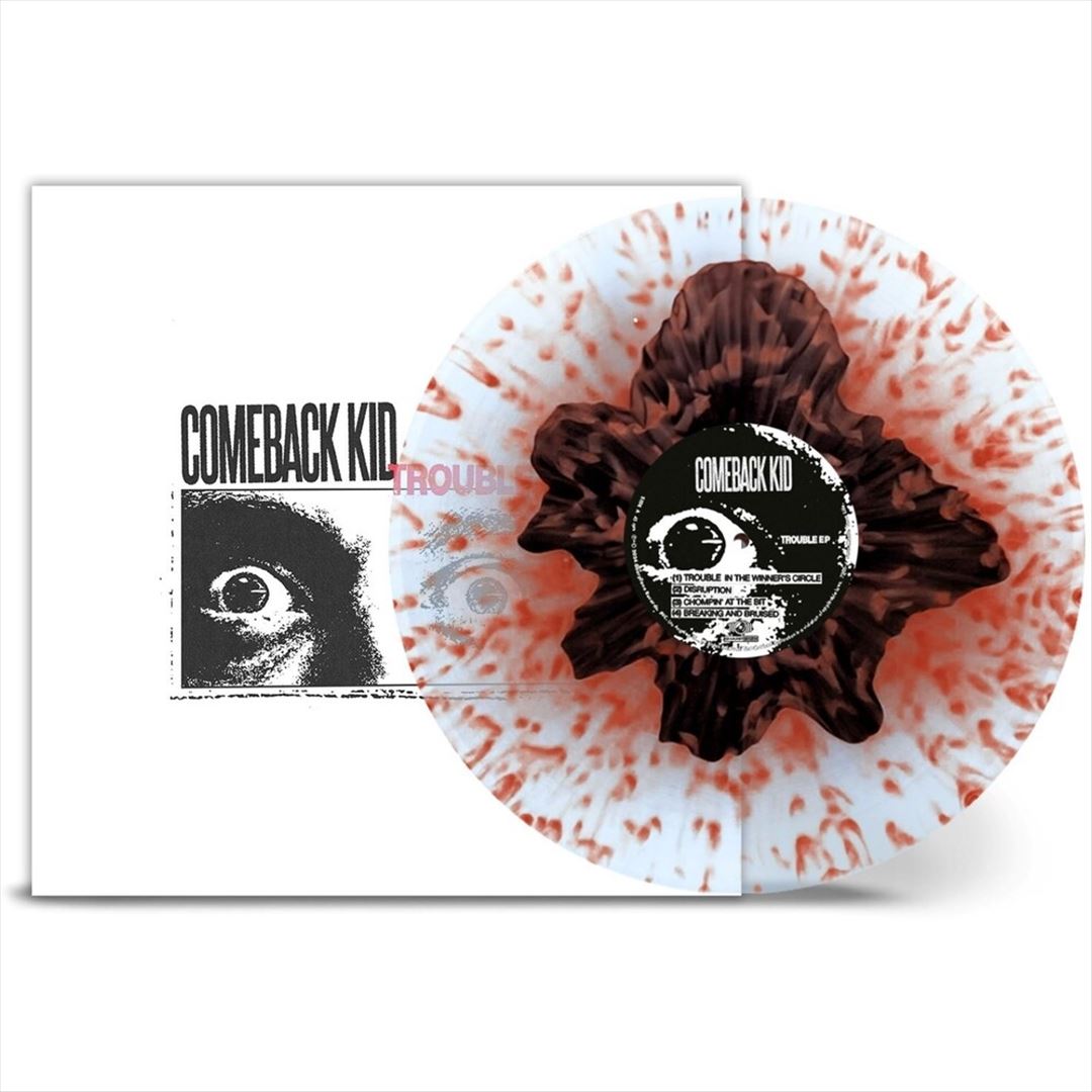 Trouble EP - Clear/Black Yolk W Red Splatter cover art