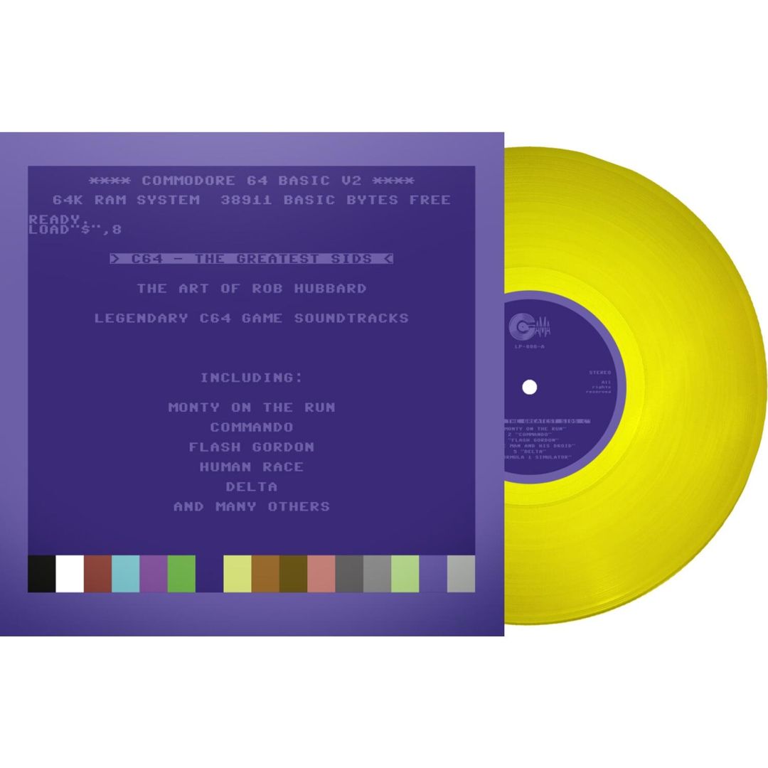 C64 Greatest Sids: The Art of Rob Hubbard [Limited to 100 Handnumbered Edition] [Yellow Vinyl] cover art