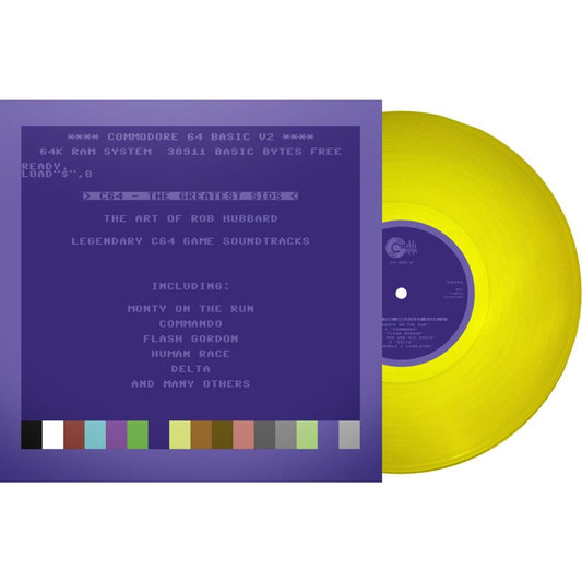 C64 Greatest Sids: The Art of Rob Hubbard [Limited to 100 Handnumbered Edition] [Yellow Vinyl] cover art