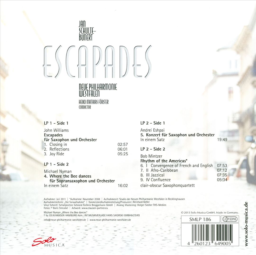 Escapades cover art