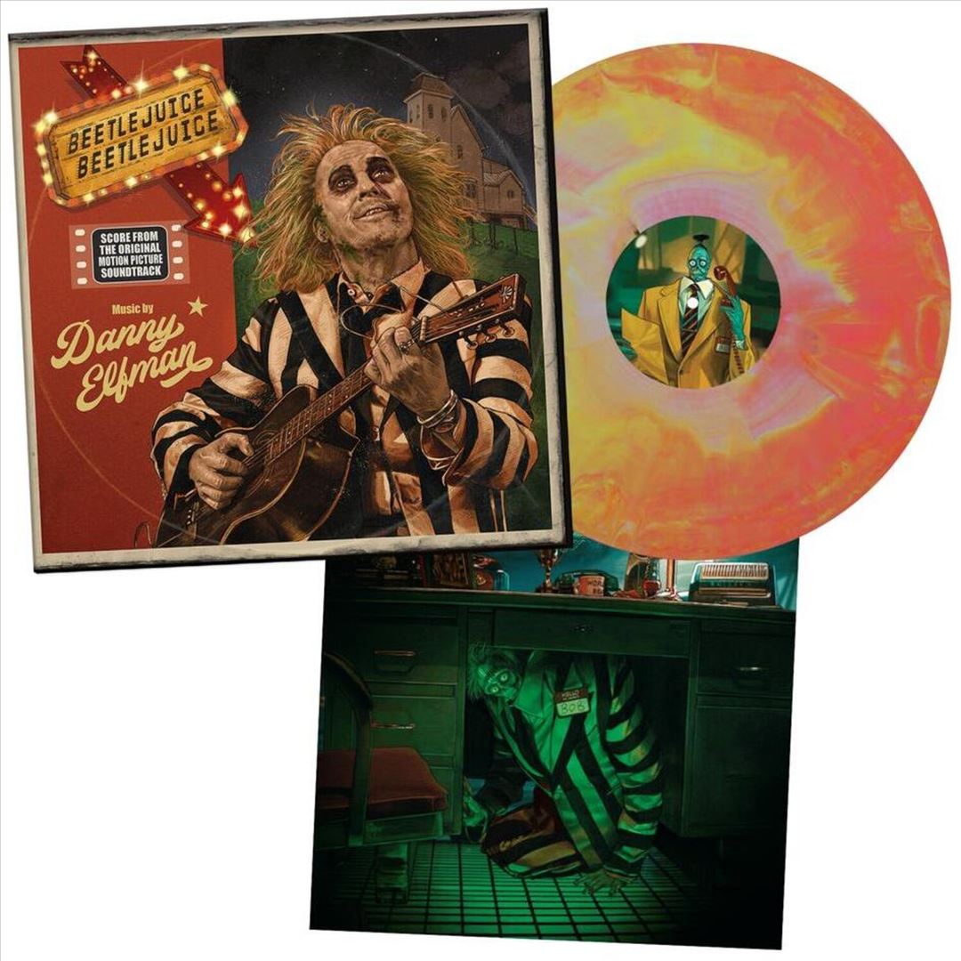 Beetlejuice Beetlejuice [Original Soundtrack] [Limited Australian Exclusive Pink & Yellow Colored Vinyl] cover art