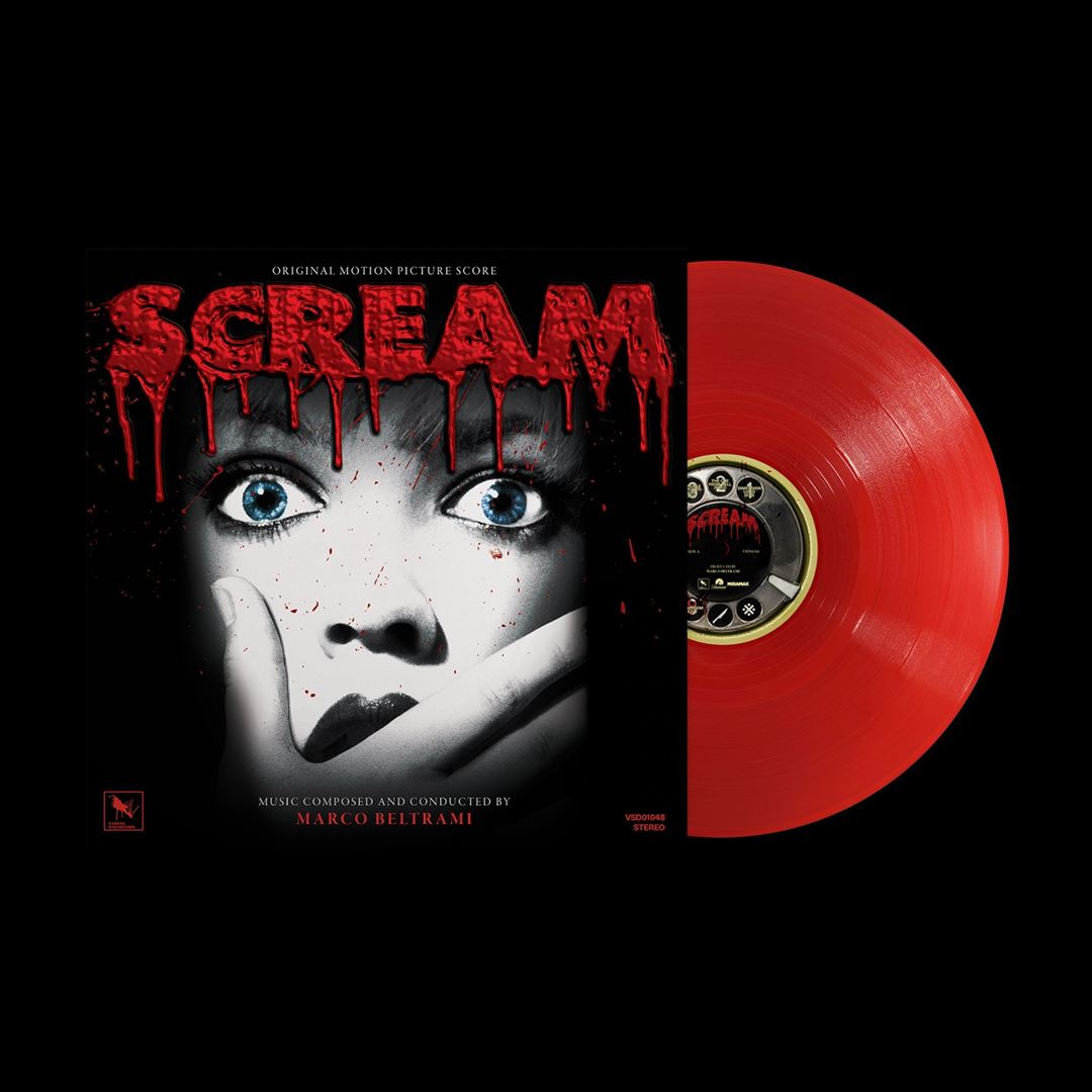 Scream [Original Motion Picture Score] [30th Anniversary] ["Woodsboro Bloodbath" Red LP] cover art