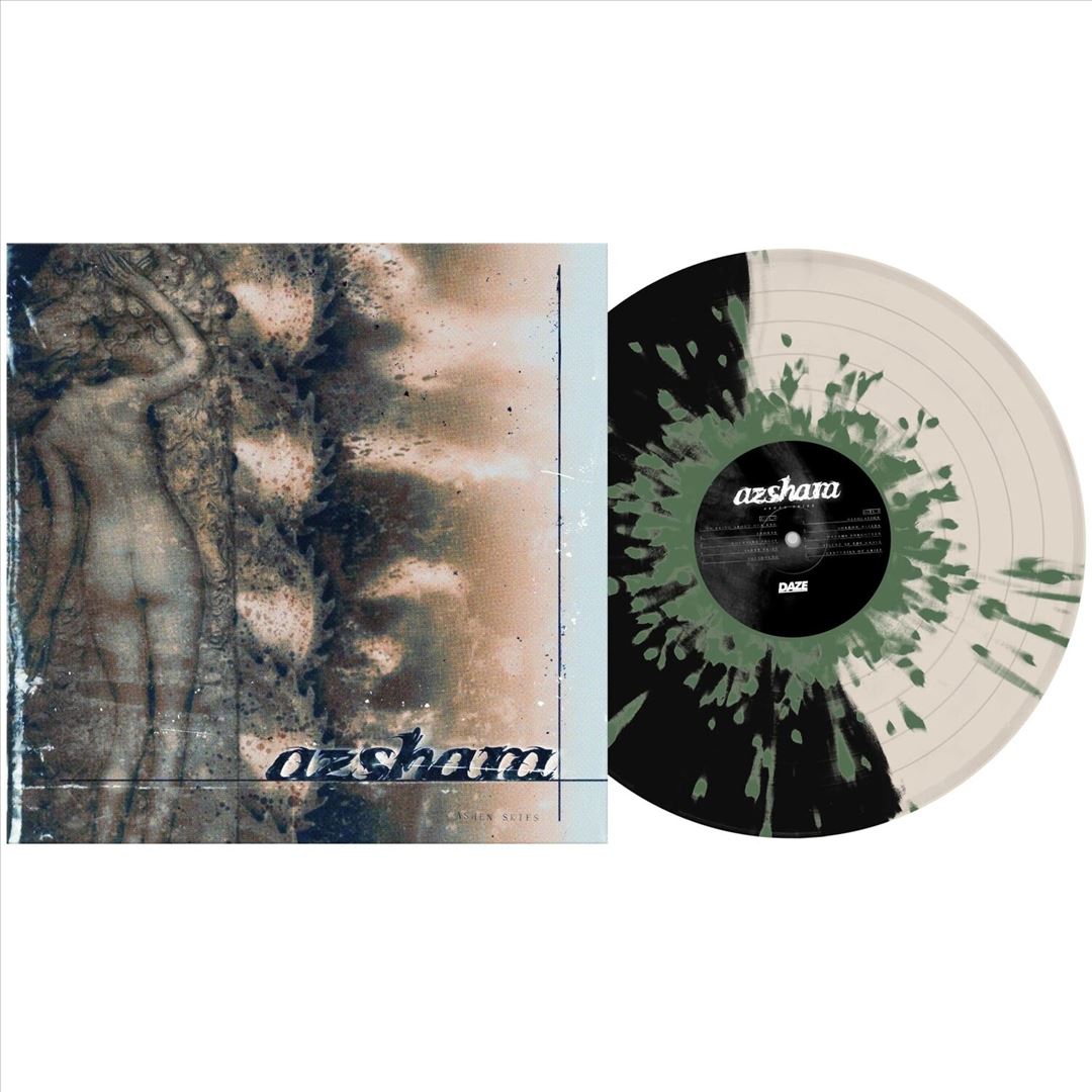 Ashen Skies - Half Black/Half Bone W/Army Green cover art