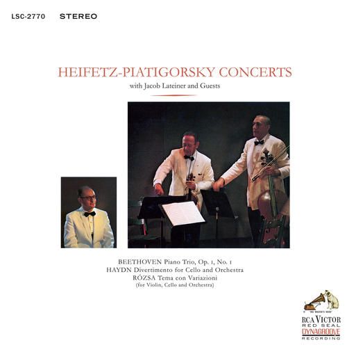 Heifetz-Piatigorsky Concerts: Beethoven, Haydn, Rosza cover art