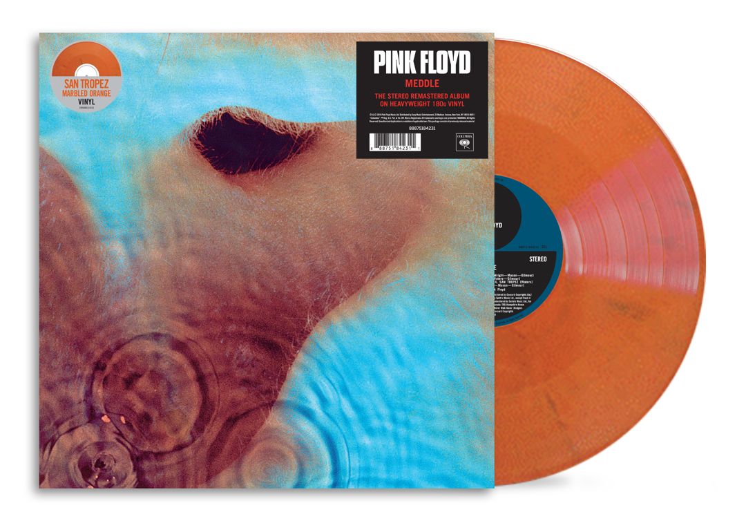 Meddle [San Tropez Orange Marbled Vinyl] [Indie Exclusive] cover art