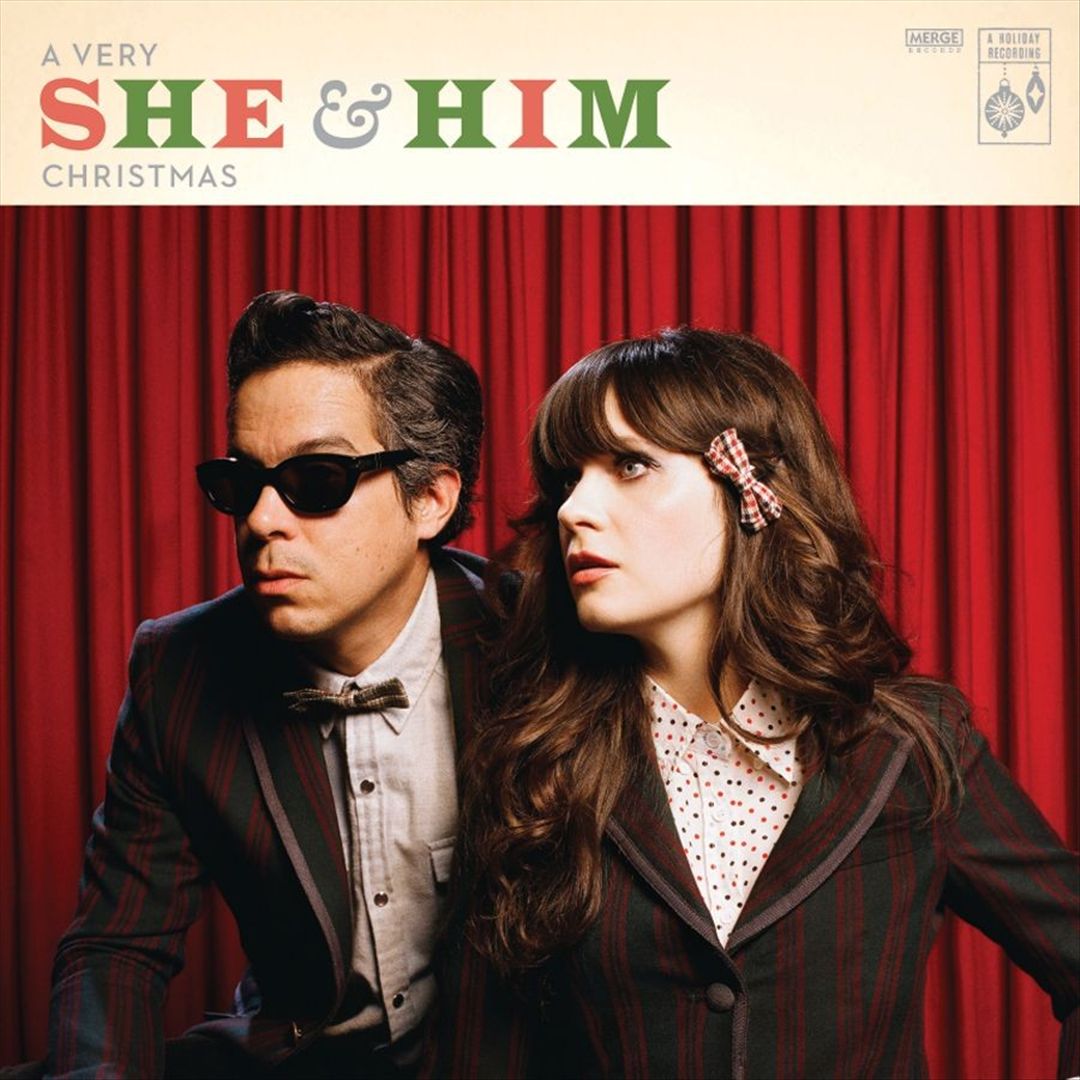 Very She & Him Christmas cover art