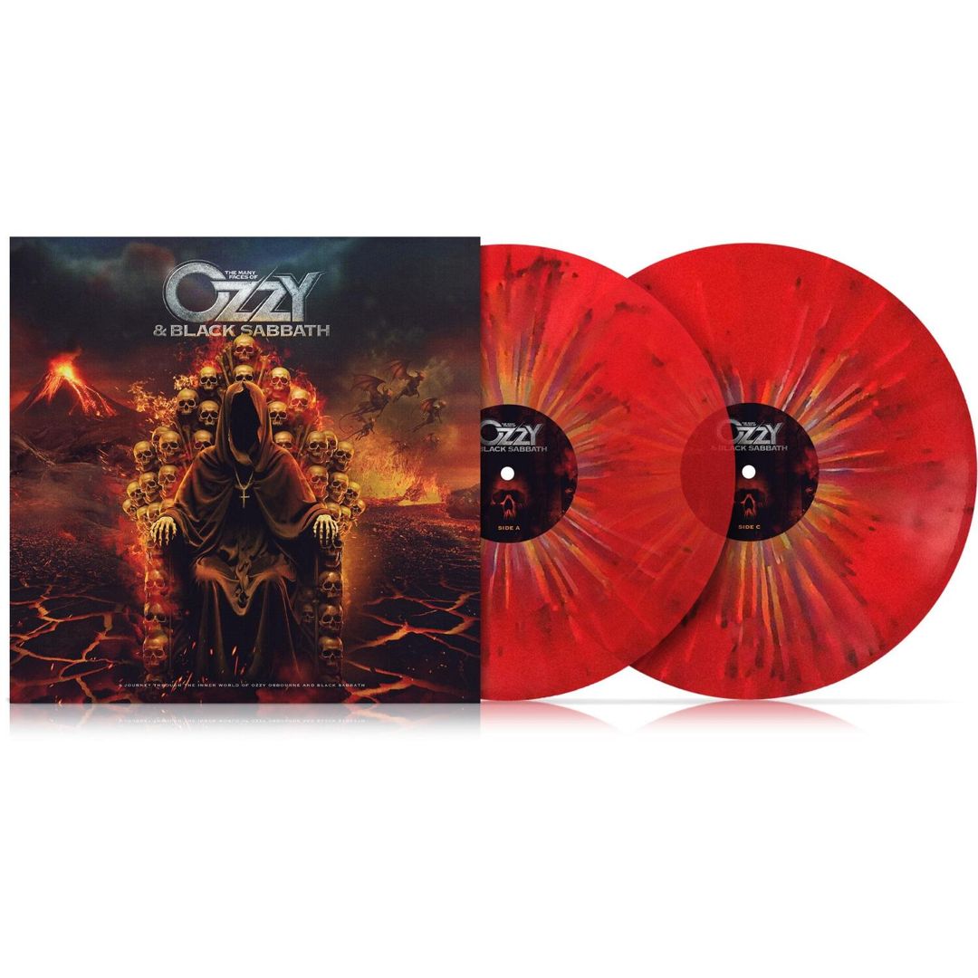 The Many Faces of Ozzy & Black Sabbath Lous [Red Splatter Vinyl] cover art