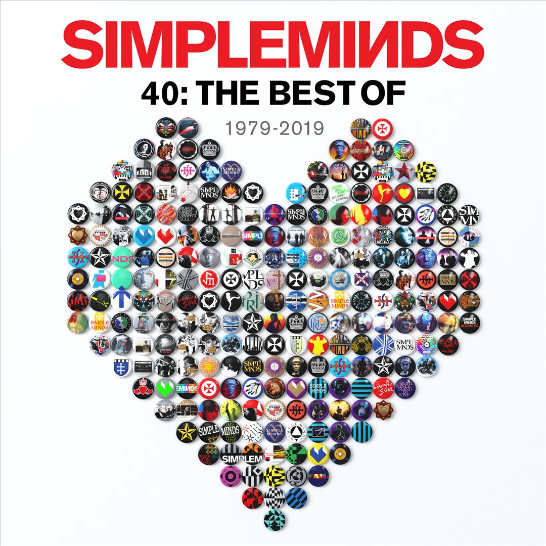40: The Best Of Simple Minds 1979-2019 [Silver 2 LP] cover art