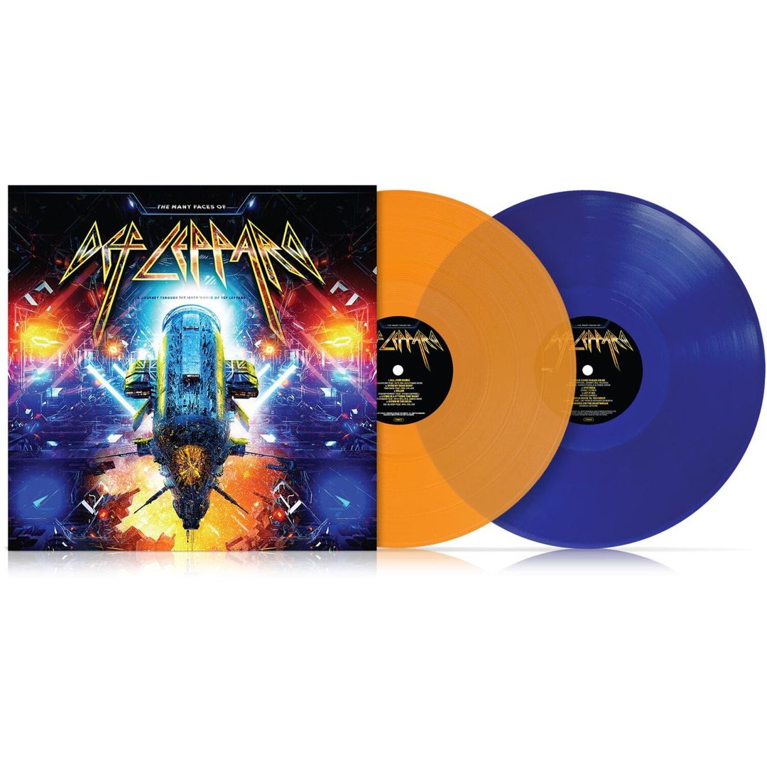 The Many Faces of Def Leppard [Orange & Blue Vinyl cover art