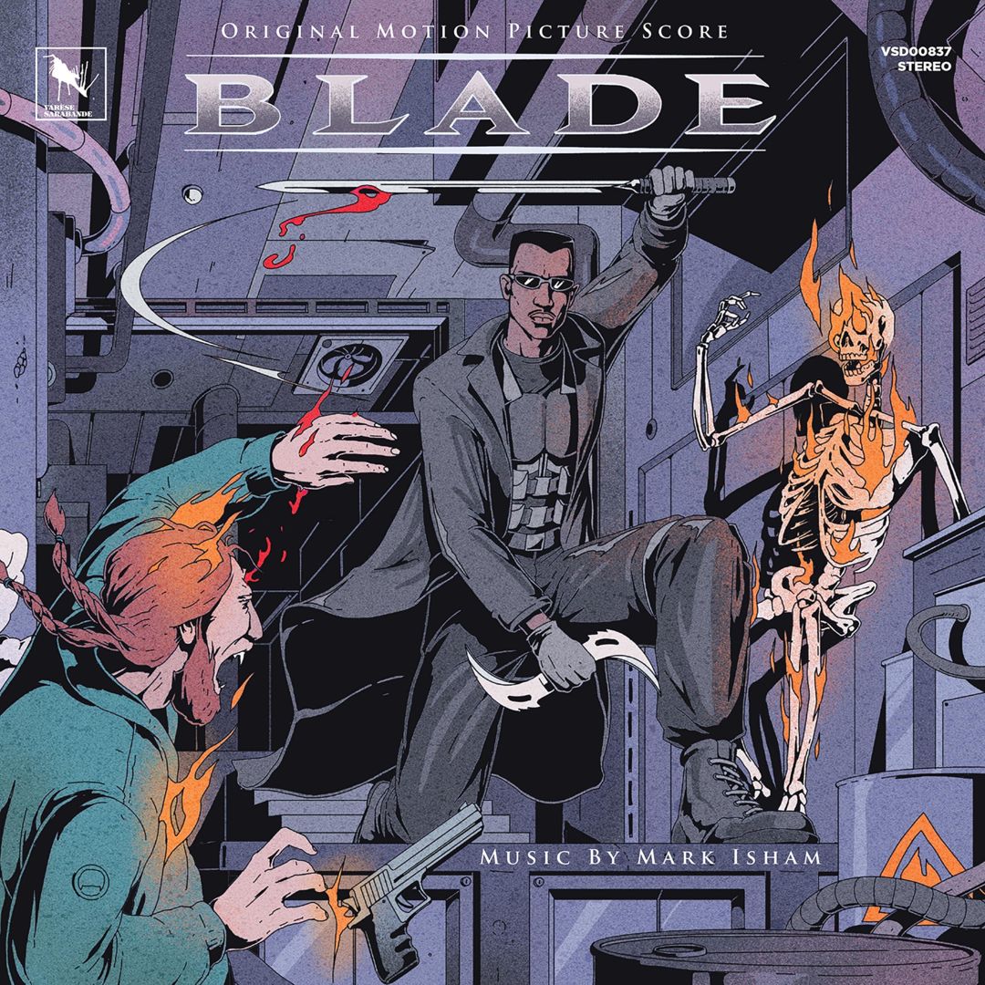 Blade [Original Motion Picture Score] [Deluxe Edition] [Blood Splatter Clear 2 LP] cover art