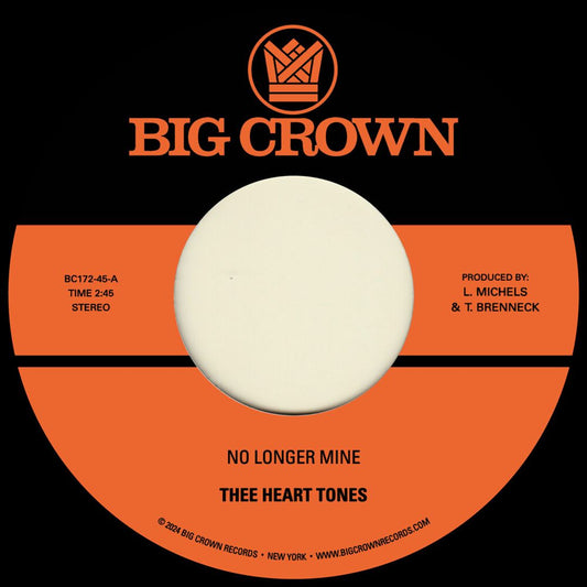 No Longer Mine B/W Cry My Tear cover art