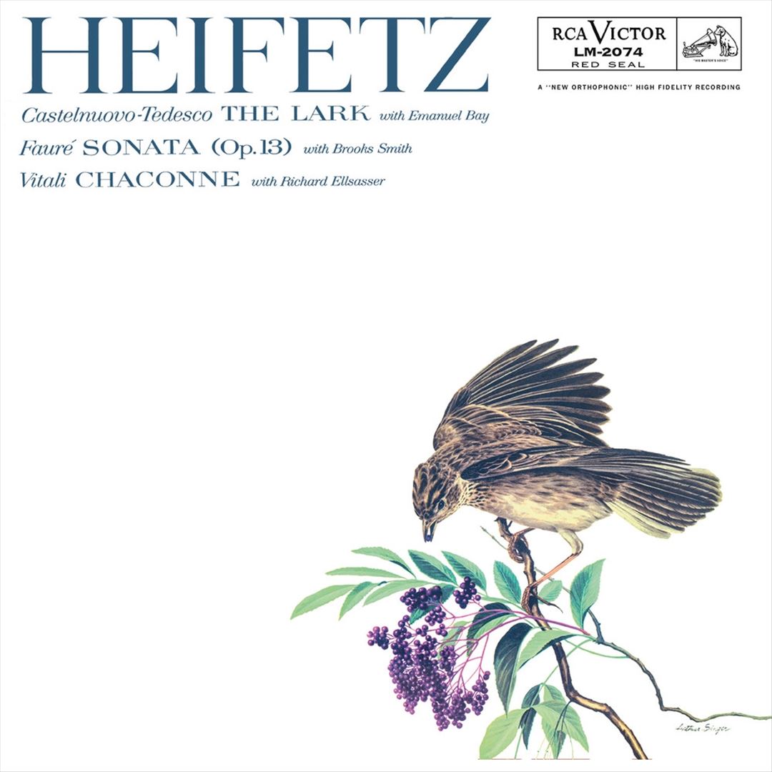 Castelnuovo-Tedesco: The Lark; Fauré: Sonata Op. 13; Vitali: Chaconne cover art